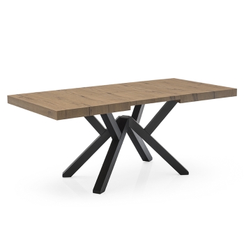 Table Mikado CB4789-R 130 160 de Connubia avec pieds en hêtre