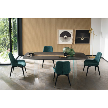 Table fixe ovale ou rectangulaire Murano par Altacorte