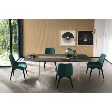 Table fixe ovale ou rectangulaire Murano par Altacorte