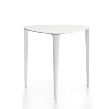 Table Nenè avec structure en métal carrée, rectangulaire, ronde et triangulaire par Midj