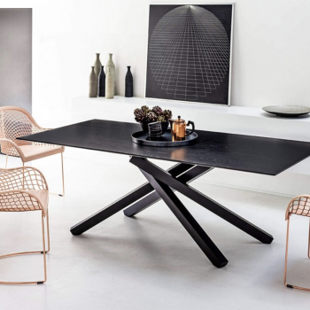 Table en métal Pékin par Midj