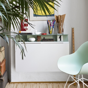 Table Quadro CB08-A de Connubia en mélaminé blanc