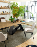 Table rectangulaire extensible Gemini par Connubia