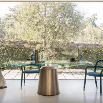 Chaise en métal S1 R_TS recouverte de tissu ou de cuir par Midj