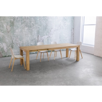 Tola Table extensible Point de chêne naturel