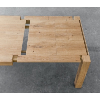 Tola Table extensible Point de chêne naturel