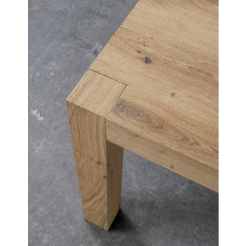 Tola Table extensible Point de chêne naturel
