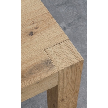 Tola Table extensible Point de chêne naturel