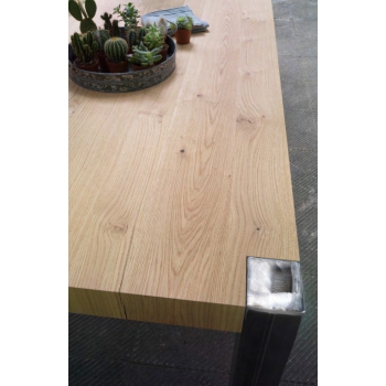 Tola Table extensible Point de chêne naturel