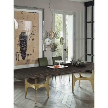 Table Universe XXL de Bontempi avec cadre rectangulaire en acier