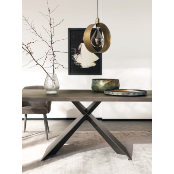 Table fixe ovale ou rectangulaire Xilo par Altacorte